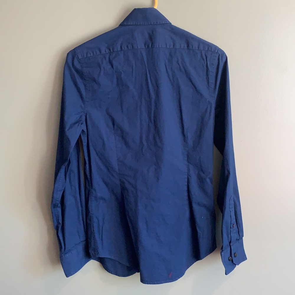 Express Button Down Fitted 1mx Size Xs - image 2